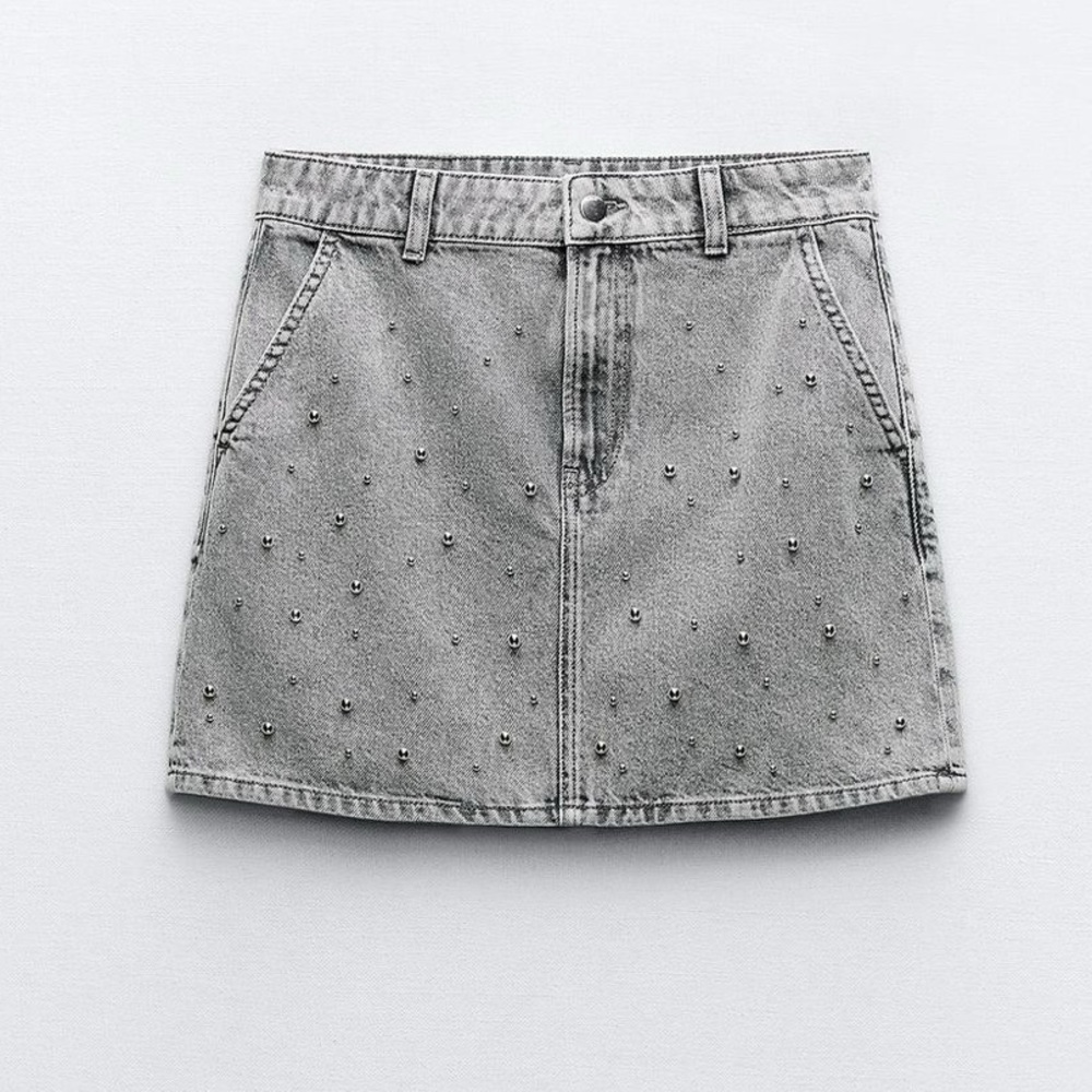 ZARA denim mini skirt size small